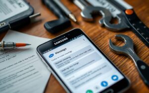 how to fix message app on samsung