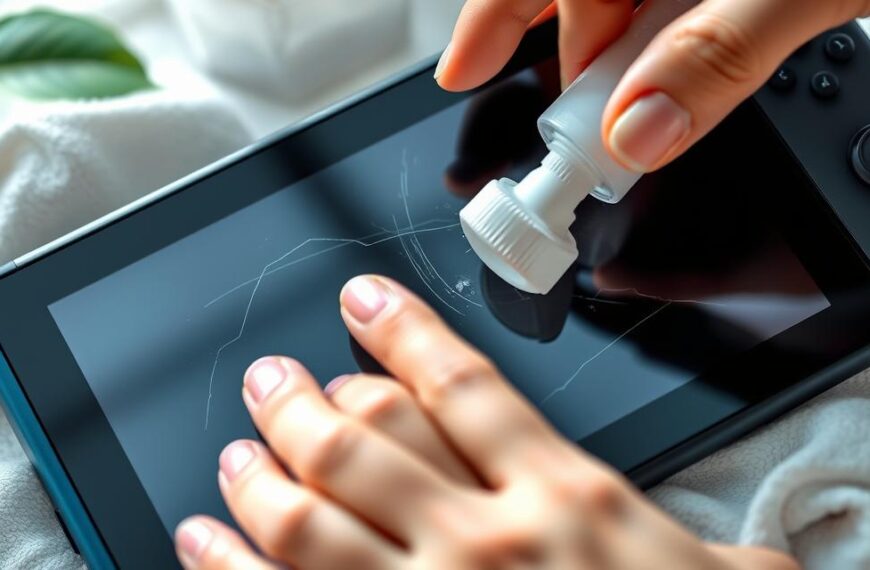 how to fix scratch on nintendo switch screen