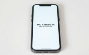 403 error on iPhone