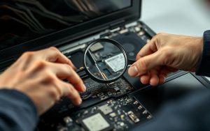 Hardware inspection for computer screen issues