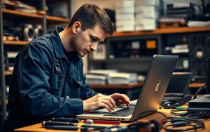 What does a computer repair technician do?