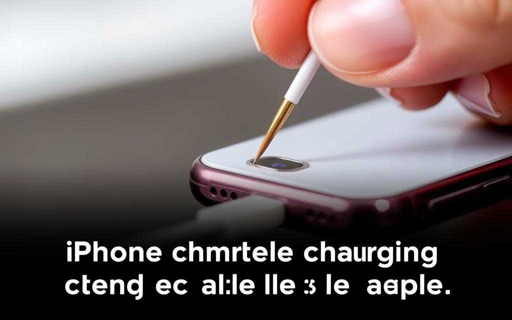 cleaning iPhone charging port