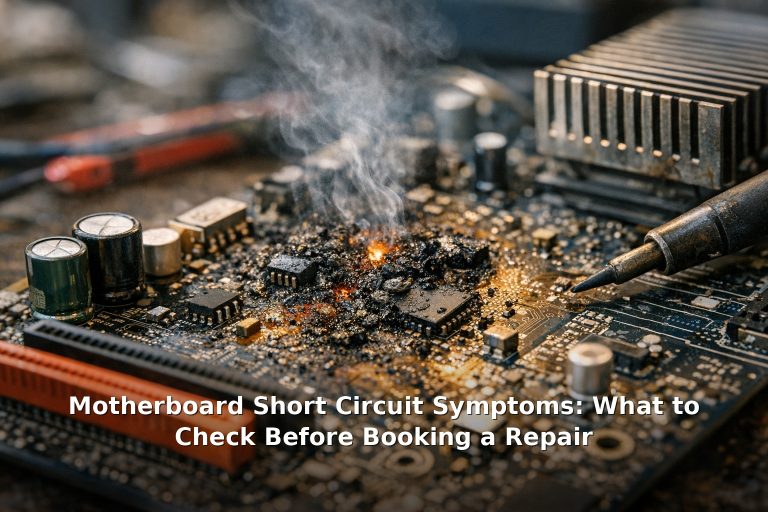 Motherboard Short Circuit Symptoms: What to Check Before Booking a Repair